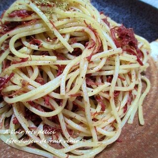 ほぐしコンビーフでパスタが美味しい～♪